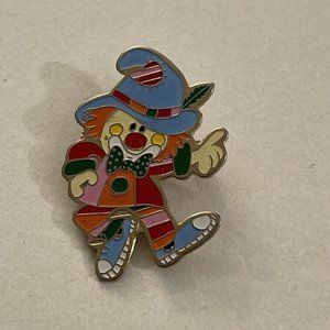 Lapel Pin Patchwork Clown Colorful PB9B